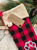 Double Layered Stocking Pet Tag